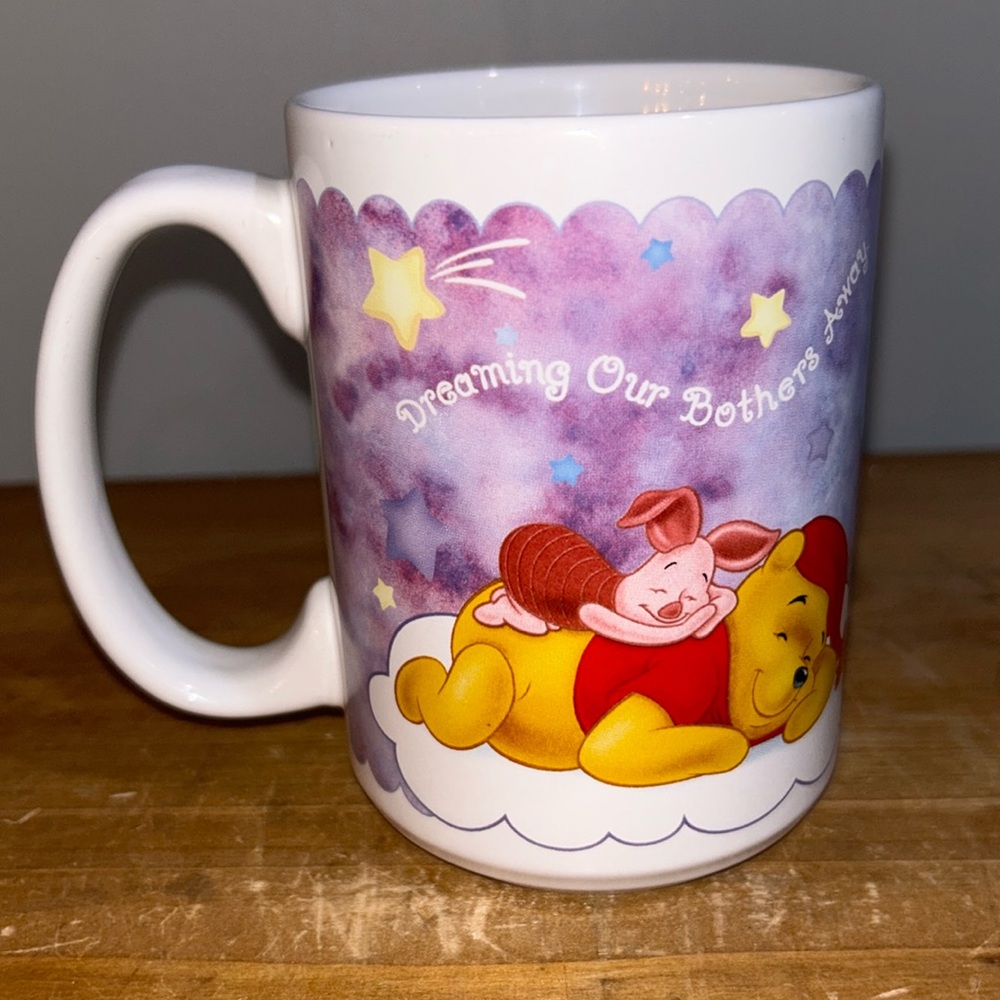 Disney Winnie The Pooh Piglet Tigger Mug Cup Sleep Nap Bothers Coffee Tea